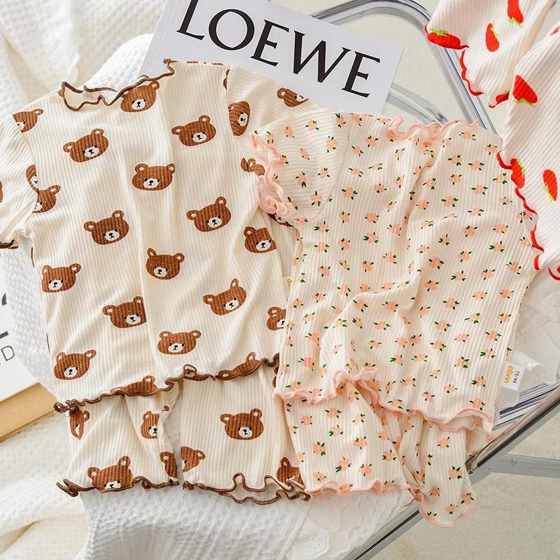 Baby Clothing For Sale - 2026 Sommer Baumwoll-Cartoon-Freizeit-Pyjama-Set Babykleidung Mädchen Jungen