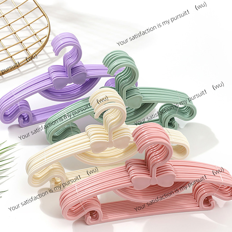 Baby Clothing Hangers - 10 Stück Kinder-Kleiderbügel, tragbare Kunststoff-Display-Kleiderbügel, winddichte