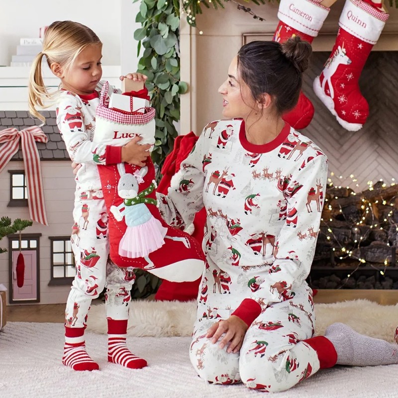 Baby Xmas Clothing - Weihnachten Familie Look Pyjamas Santa Claus
