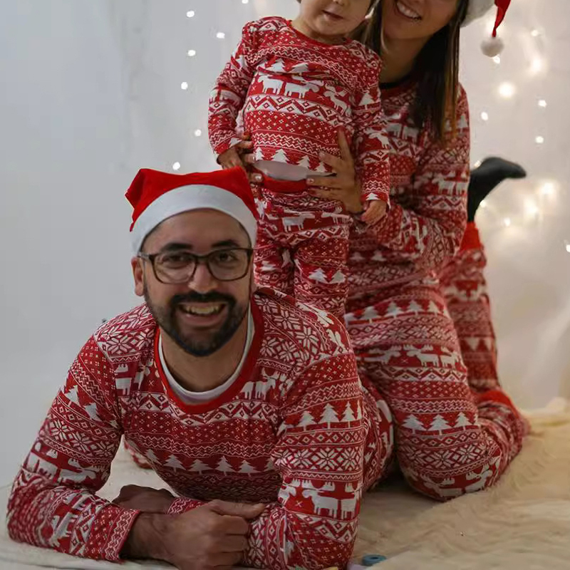 Baby Xmas Clothing - Weihnachten Familie Pyjamas Mutter Vater Kinder