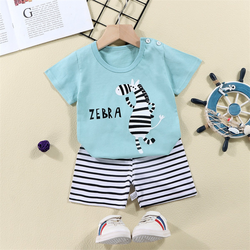 Baumwolle T-shirts + Shorts 2- – Baby Clothing For Sale Bewertung und Preis