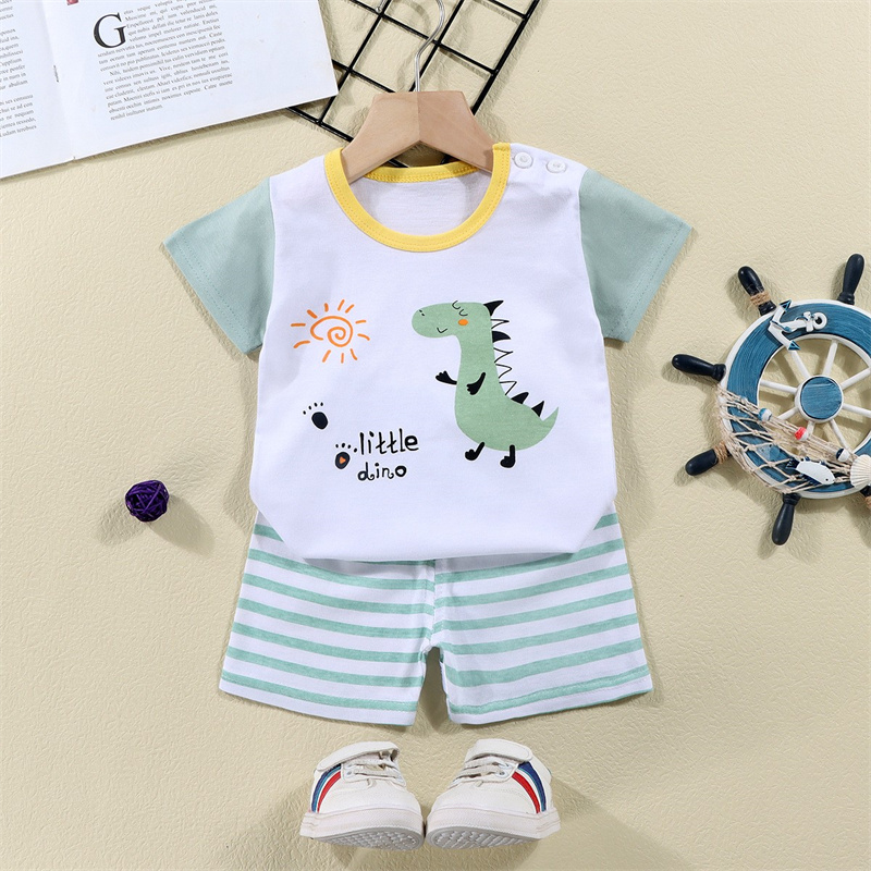 Baumwolle T-shirts + Shorts 2- – Baby Clothing For Sale Bewertung und Preis