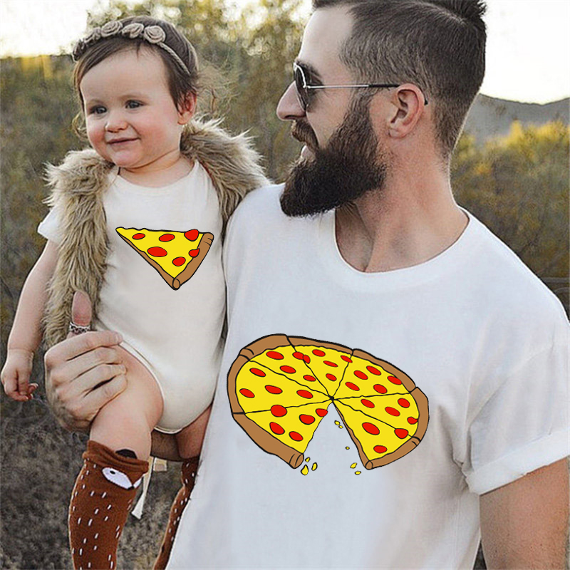 Lustiges Pizza-Print T-Shirt f – Baby Clothing For Sale Bewertung und Preis