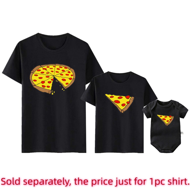 Lustiges Pizza-Print T-Shirt f – Baby Clothing For Sale Bewertung und Preis