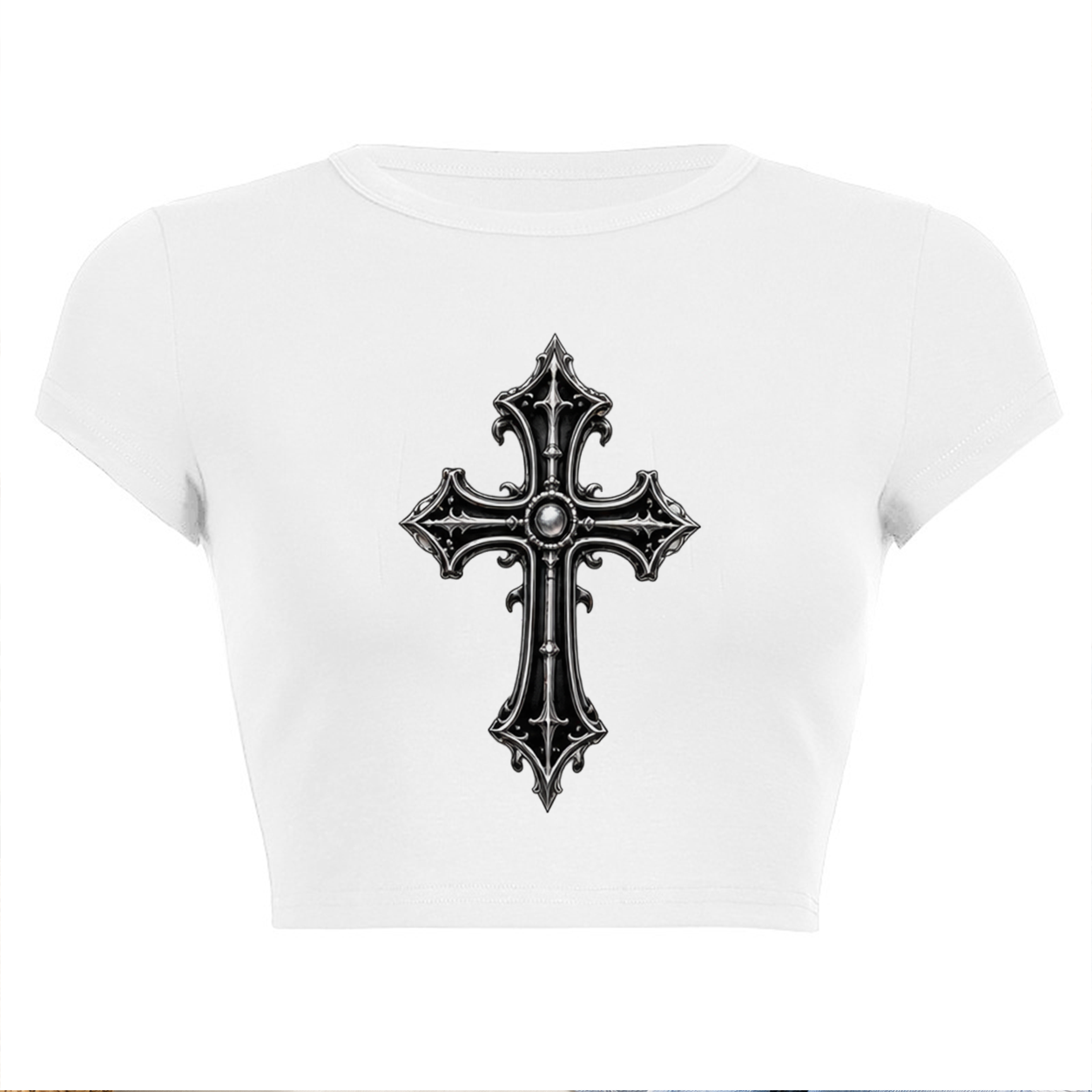Das Crop-Top mit dem Kreuzarm- – Baby Y2K Clothing Bewertung und Preis