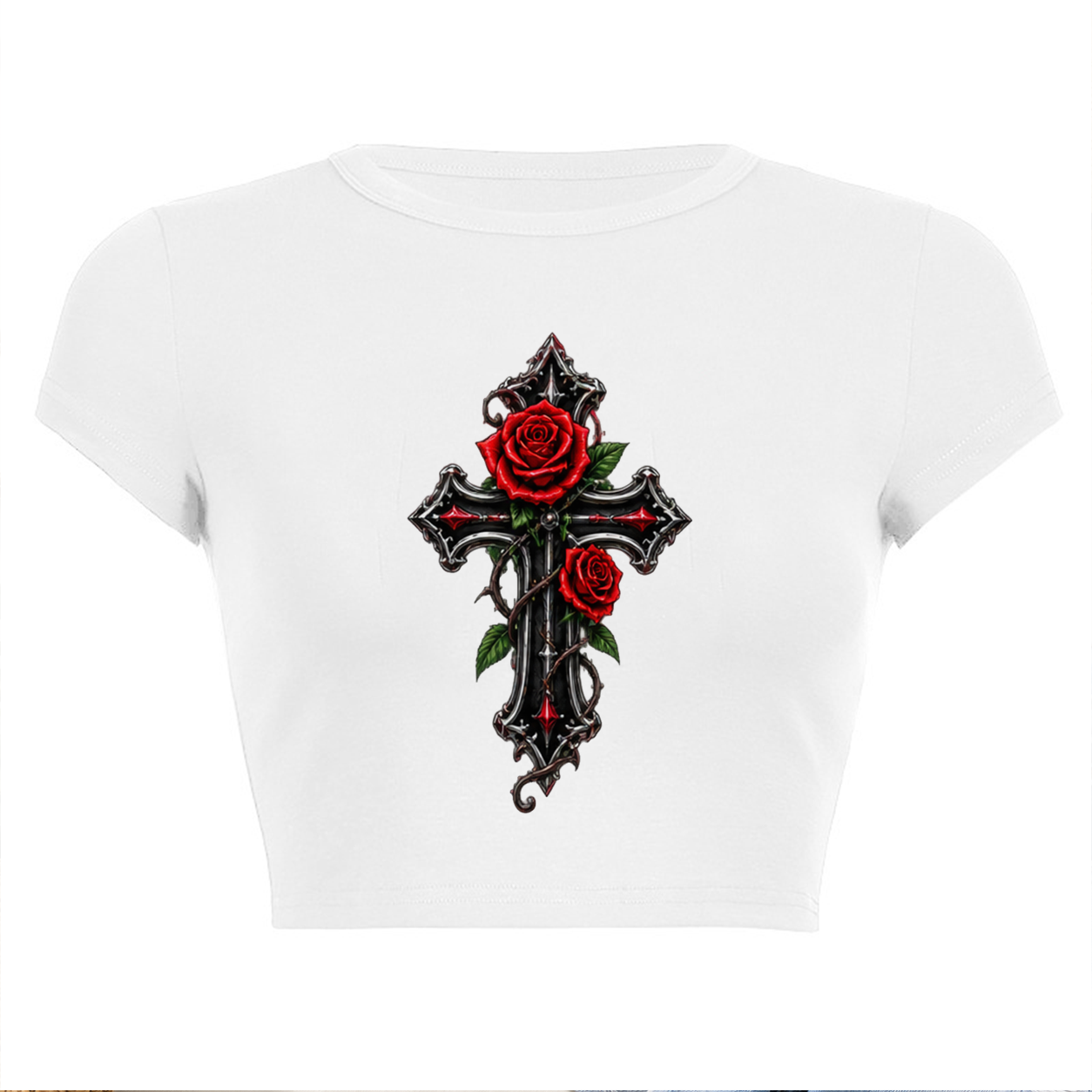 Das Crop-Top mit dem Kreuzarm- – Baby Y2K Clothing Bewertung und Preis